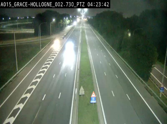 Caméra trafic Belgique - Grâce-Hollogne - E42, jonction avec A604, direction Loncin/Aéroport de Liège -  BK 3.2