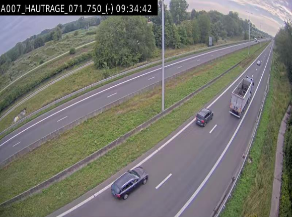 Webcam autoroute Belgique - Hautrage - E19 - BK 71.7