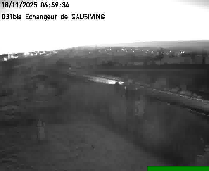 Dispositif d’observation sur D31bis (France) à Gaubiving, en direction de Sarreguemines, offrant une visualisation fiable des conditions de circulation.