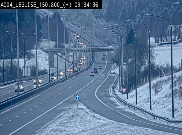Caméra autoroute Belgique - Côte de Léglise, E411(A4) direction Luxembourg