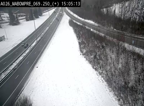 Webcam E25 (A26) à Mabompré. Vue orientée vers le Luxembourg