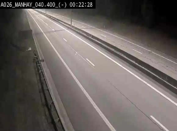 Webcam autoroute A26/E25 à hauteur de Manhay, après la jonction avec la N651 en direction de Liège - BK 40.4