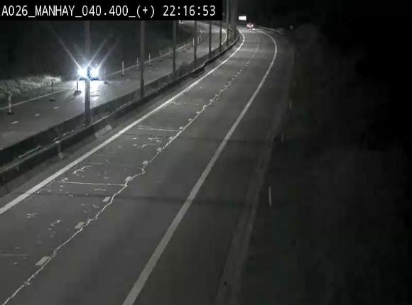 Webcam autoroute A26/E25 à hauteur de Manhay, avant la jonction avec la N651 en direction de Luxembourg - BK 40.4