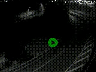 Caméra autoroute à la jonction entre l'A7 et la D301 (Boulevard urbain Sud de Lyon) à Feyzin, au sud de Lyon. Vue orientée vers Mions