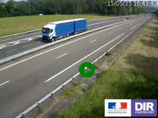 Webcam autoroute sur l'A77 à hauteur de Pouilly-sur-Loire en direction de Nevers
