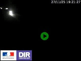 Webcam au niveau du col de Bois Clair à hauteur de Cluny sur la N79. Vue orientée vers Mâcon