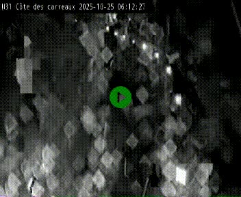 Webcam en haut de la Côte des Carreaux sur la N31 à Avesnes-en-Bray. Vue orientée vers Rouen