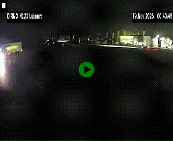 Webcam en périphérie de Chartres sur la N123, à hauteur de Luisant. Vue orientée vers Chartres