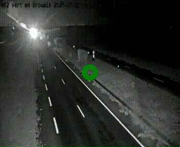 Webcam à hauteur de Vert-en-Drouais sur la N12, en périphérie de Dreux. Vue orientée vers Alençon