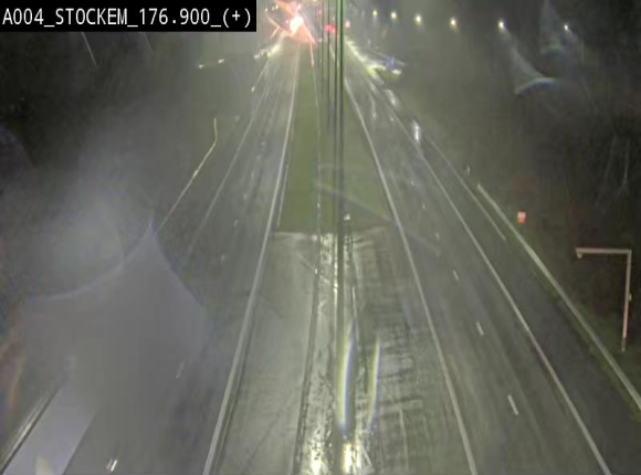 Webcam au-dessus de l'E411 sur la N83 à hauteur de la sortie Stockem. Vue orientée vers Arlon