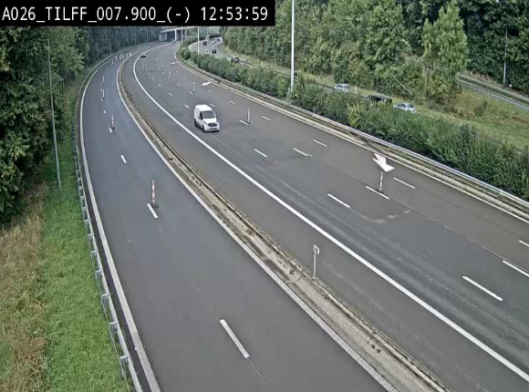 Webcam autoroute A26/E25 à Esneux, en Belgique en direction Luxembourg - BK 7.9