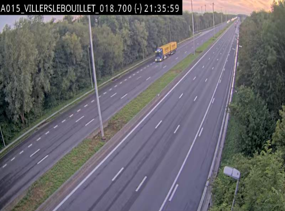 Webcam autoroute Belgique - Villers-le-Bouillet - E42 direction Liège - BK 18.7