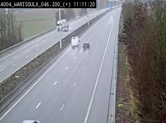 Webcam autoroute Belgique - Warissoulx - E411 - BK 46.2