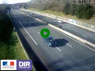 Webcam routière à Saint-Etienne-Terrenoire sur la RN88 avant la jonction entre l'A72 et le Boulevard Périphérique de Saint-Etienne
