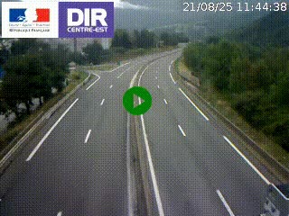 Caméra sur la Nationale 90 (N90) à La Léchère, en direction et à proximité d'Albertville
