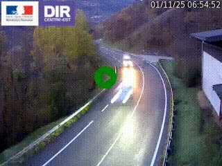 Caméra trafic sur la N90 à Bourg-Saint-Maurice, en provenance d'Aoste et en direction d'Albertville
