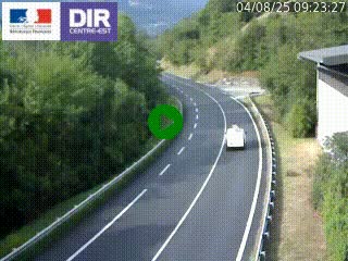 Caméra trafic sur la N90 à Bourg-Saint-Maurice, en provenance d'Aoste et en direction d'Albertville