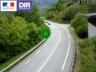 Caméra trafic sur la N90 à Bourg-Saint-Maurice, en provenance d'Aoste et en direction d'Albertville