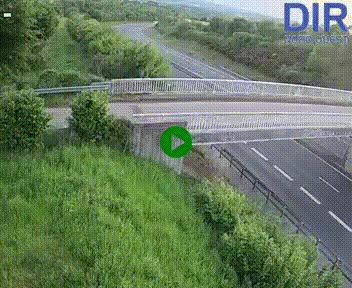 Webcam sur A84 à hauteur de Pont-Farcy, au niveau du pont autoroutier sur la Vire, au sud de Saint-Lô