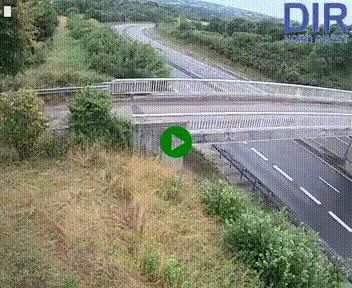 Webcam sur A84 à hauteur de Pont-Farcy, au niveau du pont autoroutier sur la Vire, au sud de Saint-Lô