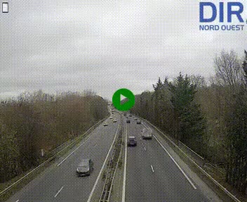 Webcam sur le périphérique de Caen (N814) à l'est de la ville, à Mondeville hauteur de la sortie 2, Presqu'île-Rives de l'Orne, au bout de l'autoroute A13