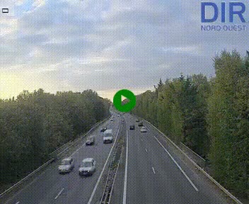 Webcam sur le périphérique de Caen (N814) à l'est de la ville, à Mondeville hauteur de la sortie 2, Presqu'île-Rives de l'Orne, au bout de l'autoroute A13