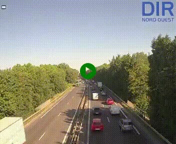 Webcam sur le périphérique de Caen (N814) à l'est de la ville, à Mondeville hauteur de la sortie 2, Presqu'île-Rives de l'Orne, au bout de l'autoroute A13