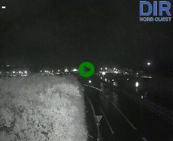 Webcam au début de l'A84 sur le périphérique Ouest de Caen (N814) à hauteur de la sortie 9, Porte de Bretagne