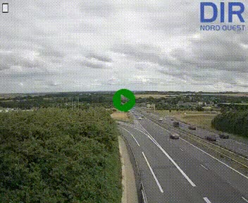 Webcam au début de l'A84 sur le périphérique Ouest de Caen (N814) à hauteur de la sortie 9, Porte de Bretagne