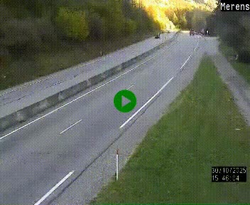 Webcam dans les Pyrénées à hauteur de Mérens-les-Vals sur N320, en direction de Pas de la Casa (Andorre)