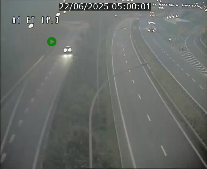 Traffic live webcam Luxembourg Senningerberg - A1 direction Allemagne - BK 11.3