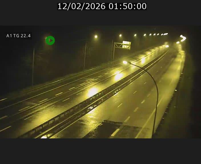 Traffic live webcam Luxembourg Flaxweiler - A1 direction Luxembourg - BK 22.4