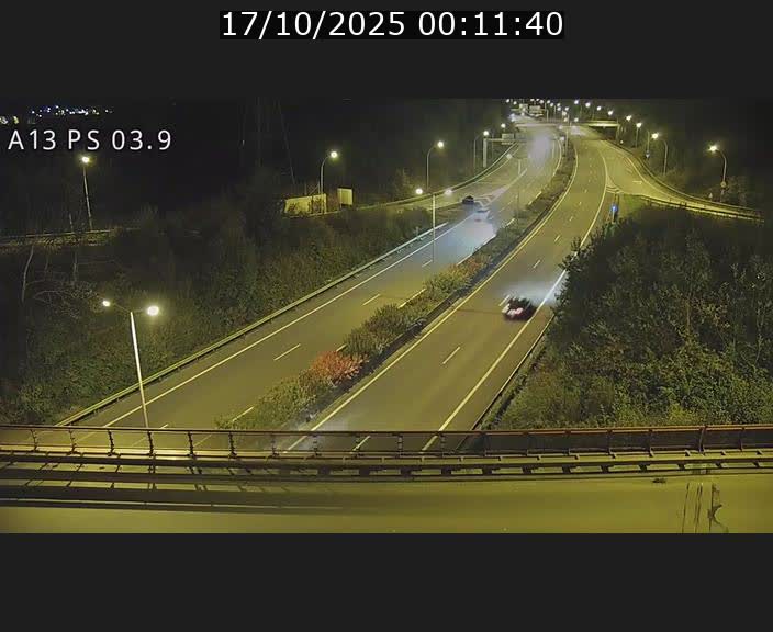 Traffic live webcam Luxembourg Differdange - A13 direction Esch-sur-Alzette - BK 3.9