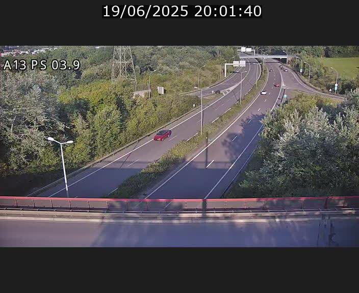 Traffic live webcam Luxembourg Differdange - A13 direction Esch-sur-Alzette - BK 3.9