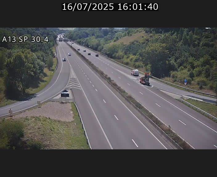 Traffic live webcam Luxembourg Altwies - A13 direction Luxembourg-ville - BK 30.4