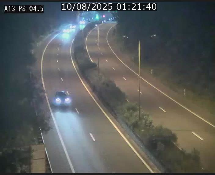 Traffic live webcam Luxembourg Differdange - A13 direction Esch-sur-Alzette - BK 4.5
