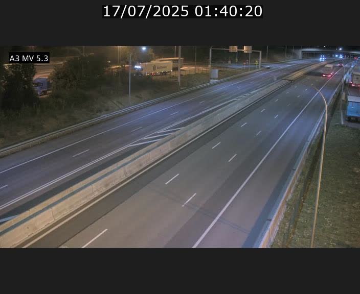 Webcam à l'Aire de Berchem au Luxembourg sur l'A3. Vue orientée vers la France
