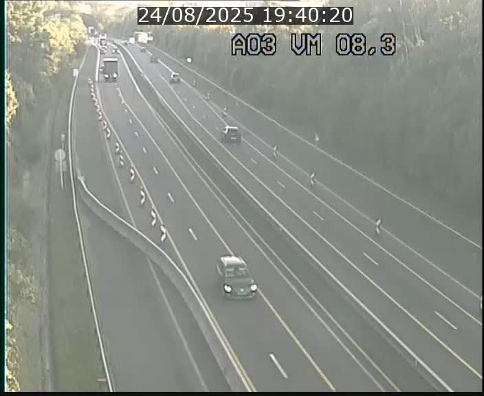 Traffic live webcam Luxembourg Bettembourg - A3 - BK 8.3 - direction France