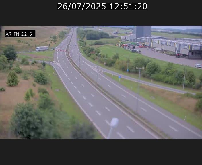 Caméra trafic Luxembourg - A7, Colmar-berg direction Mersch