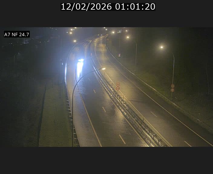 Caméra trafic Luxembourg - A7, Schieren direction Mersch