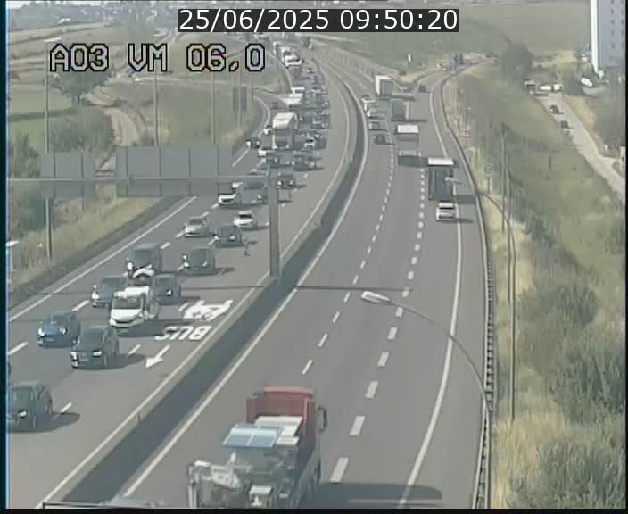 Traffic live webcam Luxembourg Aire de Berchem - A3 - BK 6 - direction France