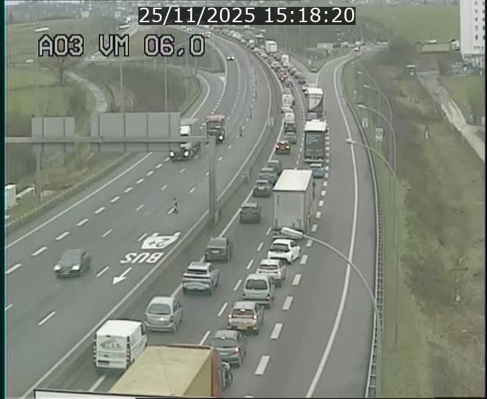 Traffic live webcam Luxembourg Aire de Berchem - A3 - BK 6 - direction France