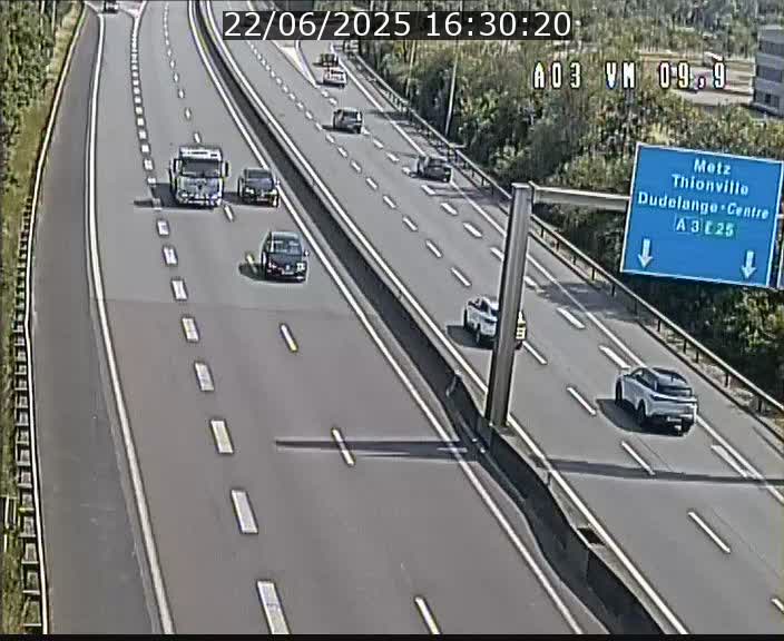 Webcam Autoroute à la Croix de Bettembourg - A3 - BK 9.9 - direction France