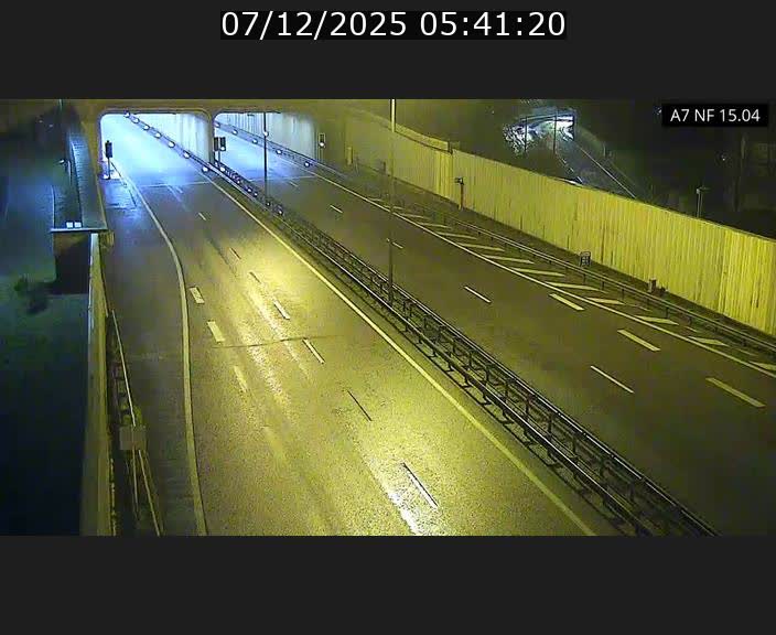 Caméra trafic Luxembourg - A7, Tunnel Mersch, entrée sud, direction Ettelbruck