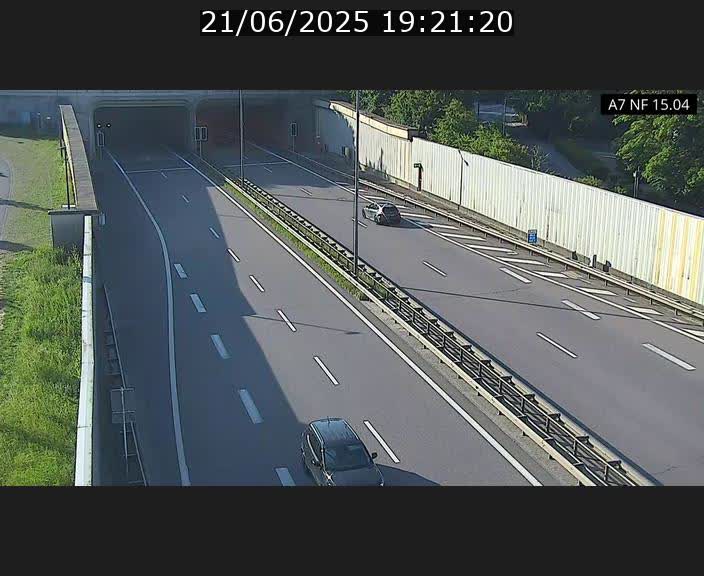Caméra trafic Luxembourg - A7, Tunnel Mersch, entrée sud, direction Ettelbruck