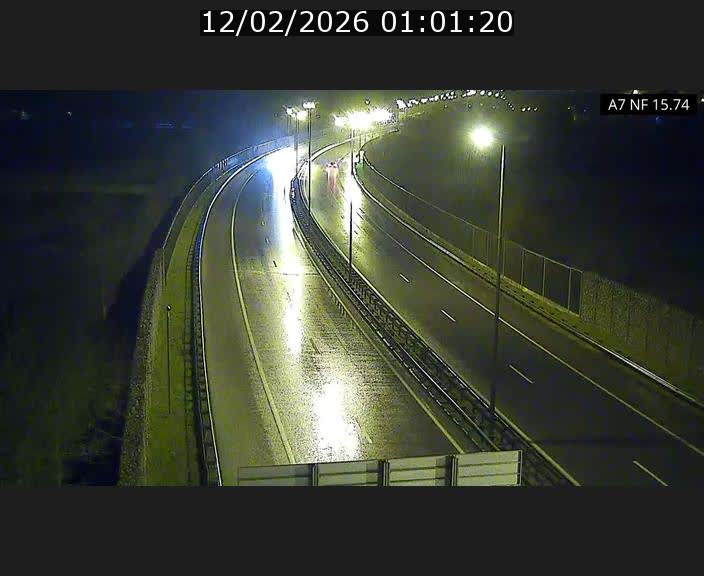 Caméra trafic Luxembourg - A7, Tunnel Mersch, entrée nord, direction Lorentzweiler