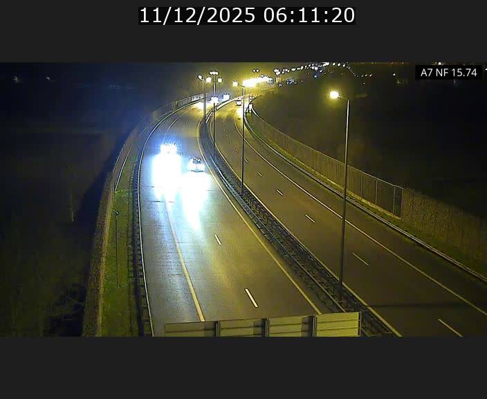 Caméra trafic Luxembourg - A7, Tunnel Mersch, entrée nord, direction Lorentzweiler