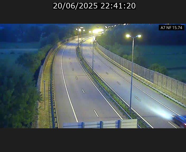 Caméra trafic Luxembourg - A7, Tunnel Mersch, entrée nord, direction Lorentzweiler