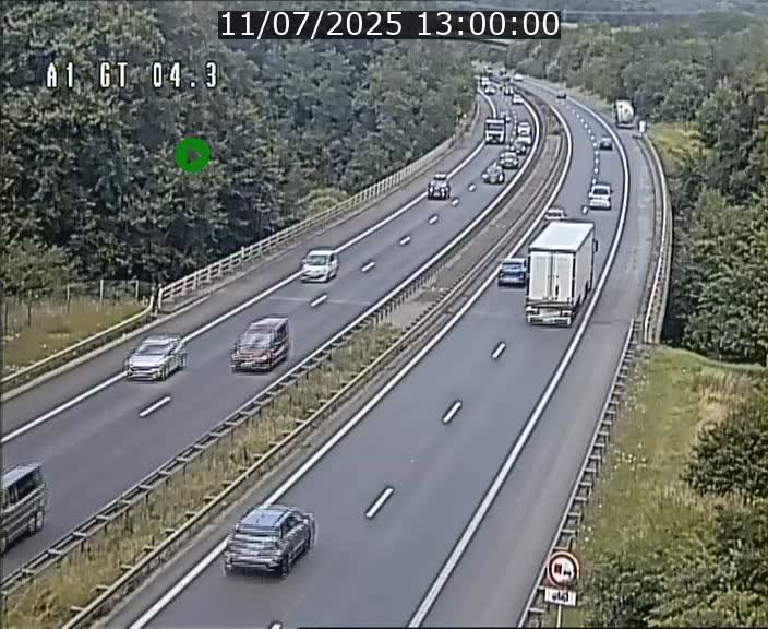 Traffic live webcam Luxembourg Itzig - A1 direction Sandweiler - BK 4.3