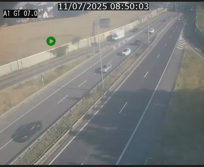 Traffic live webcam Luxembourg Cents - A1 direction Kirchberg - BK 7